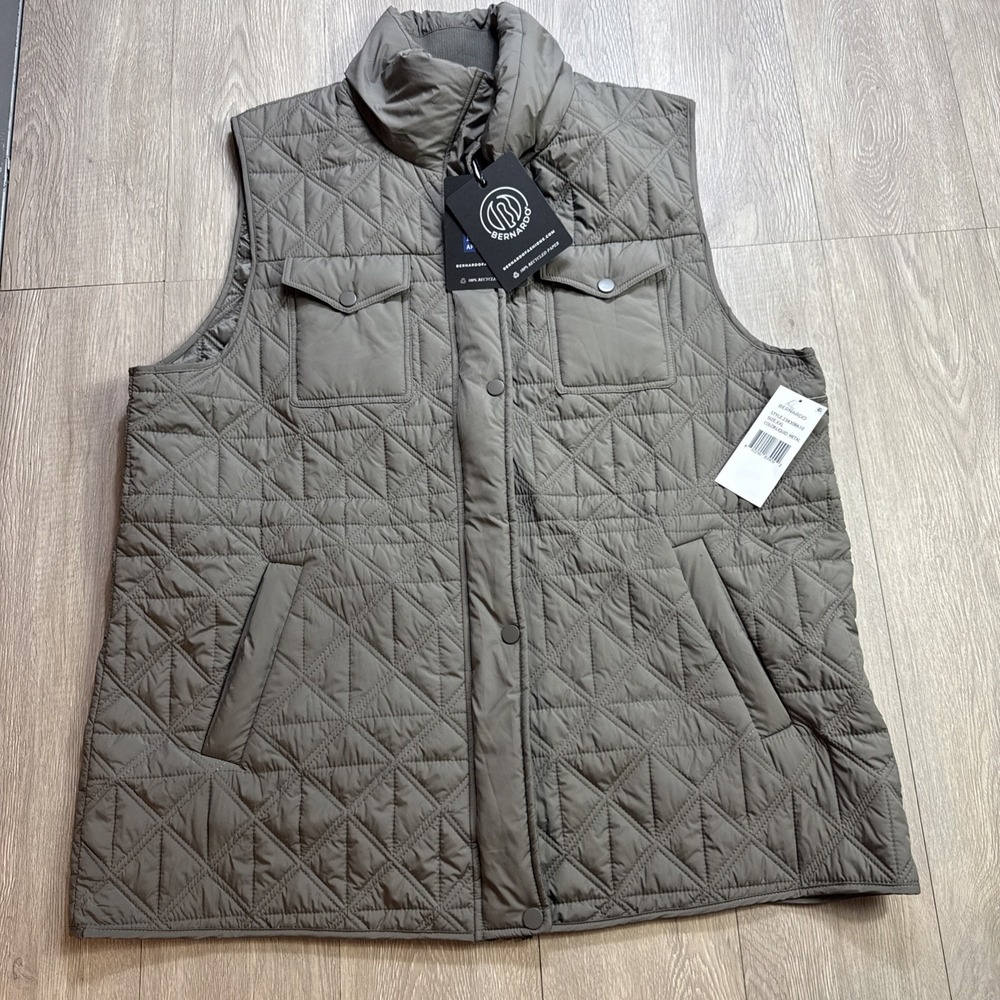 Bernardo Puffer Vest Women's XXL 2XL Eco Friendly Cargo Utility Quilted New